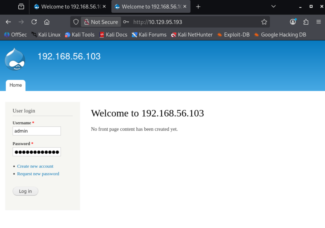 Login en Drupal